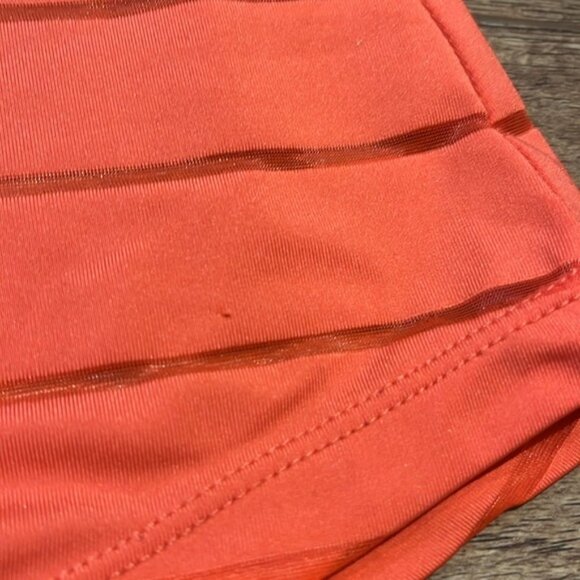 Zyia Active Havana Orange Striped Racerback Workout Tank Top Size M - Picture 7 of 7